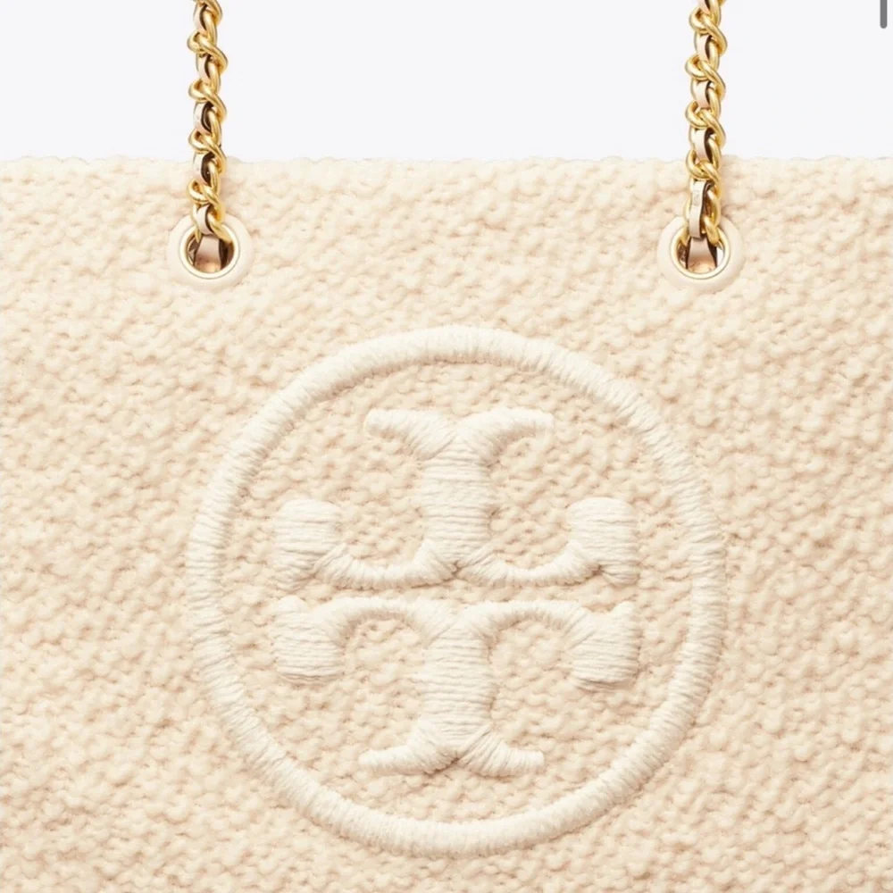 Tory Burch- Ella Boucle Chain Tote, “New Ivory”, NO LONGER AVAILABLE IN STORES